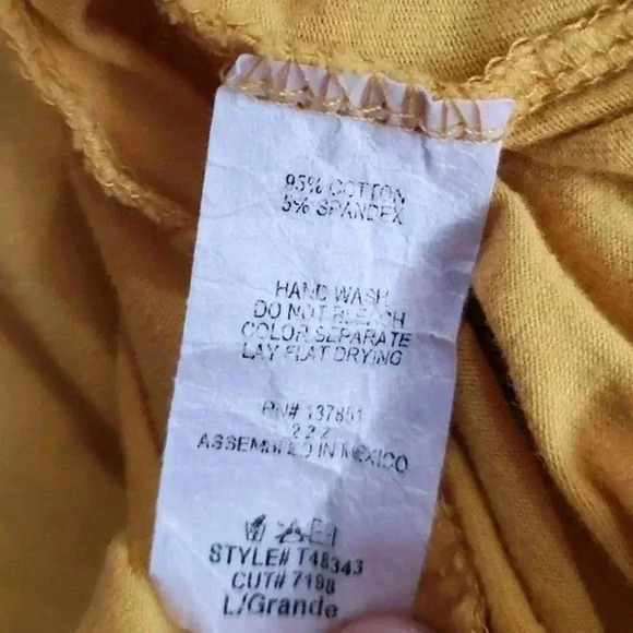 Cute Sunshine Yellow Crop Top Tee - L - Picture 5 of 5